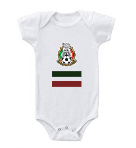 2022 World Cup Mexico White Romper - Infant/Toddler - 3-6M